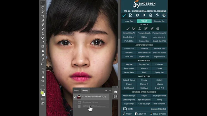 Auto Retouching in Panel Photoshop #Photoshop #photo #retouch #photography #photographer #wedding