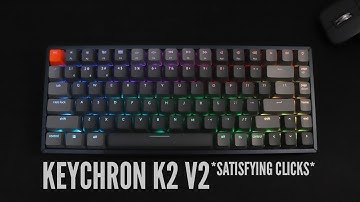 SATISFYING MECHANICAL KEYBOARD CLICKS | Keychron K2 V2 Red Switch Unboxing and Review