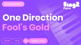 One Direction  - Fool's Gold (Higher Key) Karaoke Piano