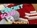 Easy Crochet Scarf, sock monkey scarf