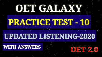 Updated Oet 2.0 listening sample Test - 10