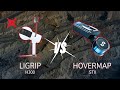 Comparison between the ligrip and hovermap  slam lidar