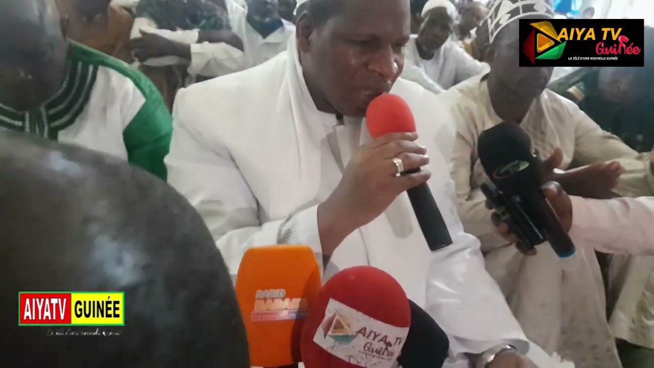 Karamo Solo formule des bénédictions pour le président Mamadi Doumbouya et les fièles.