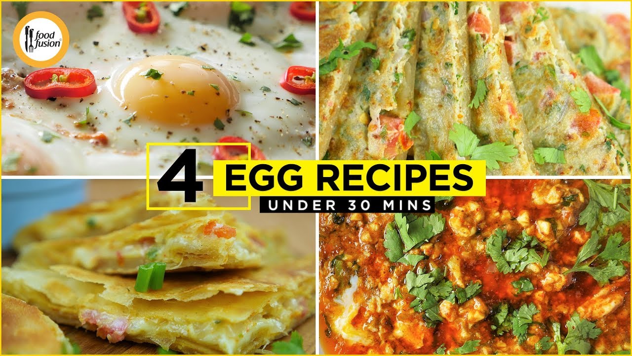 4 Egg Recipes Under 30 Min By Food Fusion  (Sehri & Breakfast Recipes)