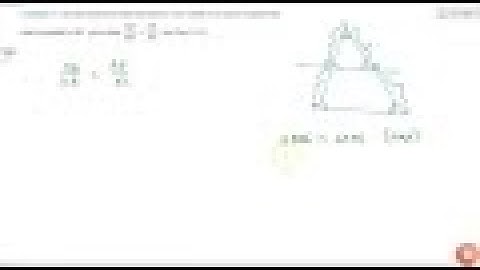 If a line intersects sides AB and AC of a `DeltaA B C` at D and E respectively and is parallel t...