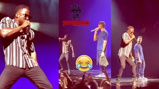Kevin Hart Crashes Ushers Concert Sing On The Mic  & Falls off stage Hilarious 😂(WOW)