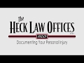 Another informational video from The Heck Law Offices, Ltd.  This one -- Documenting Your Personal Injury Claim