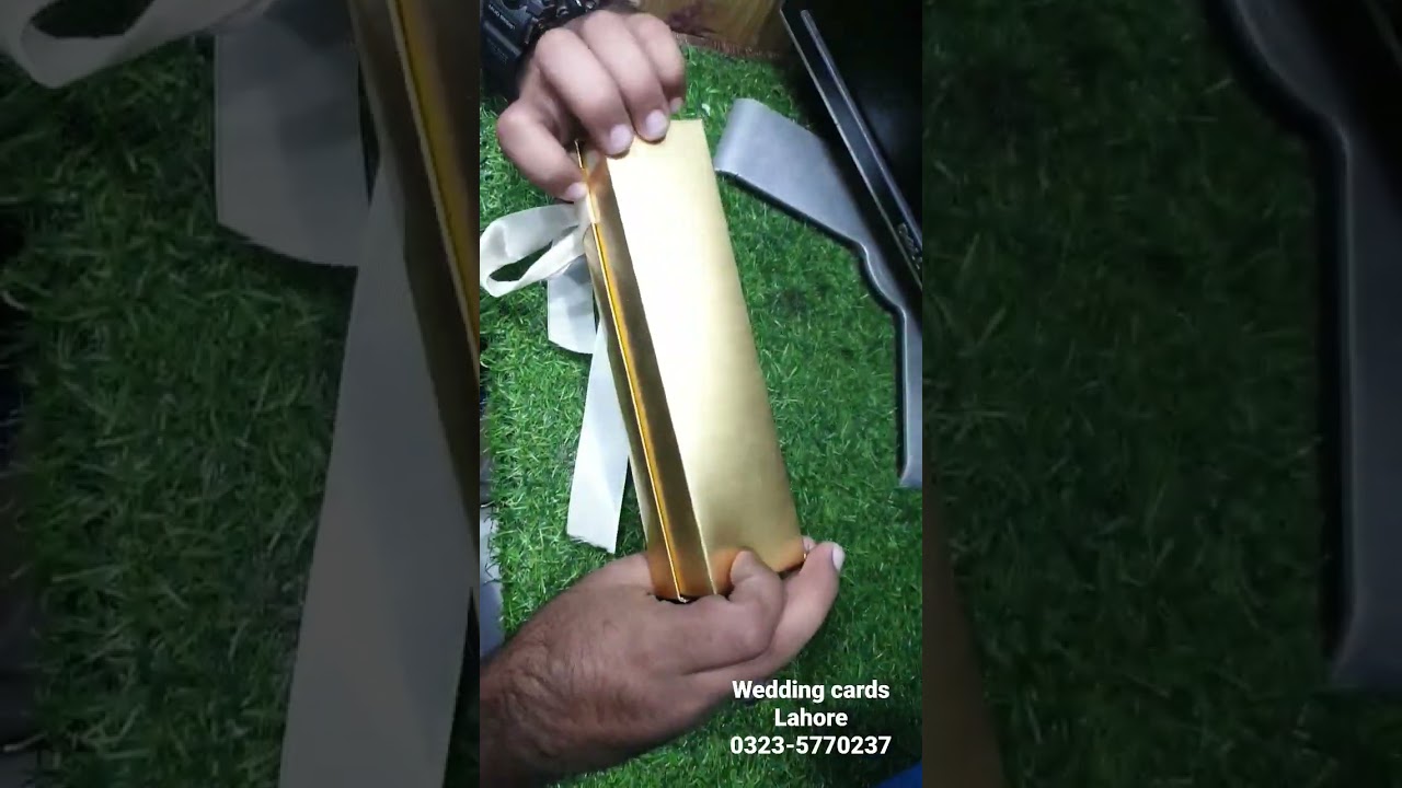 Wedding cards lahore | Golden wedding cards 