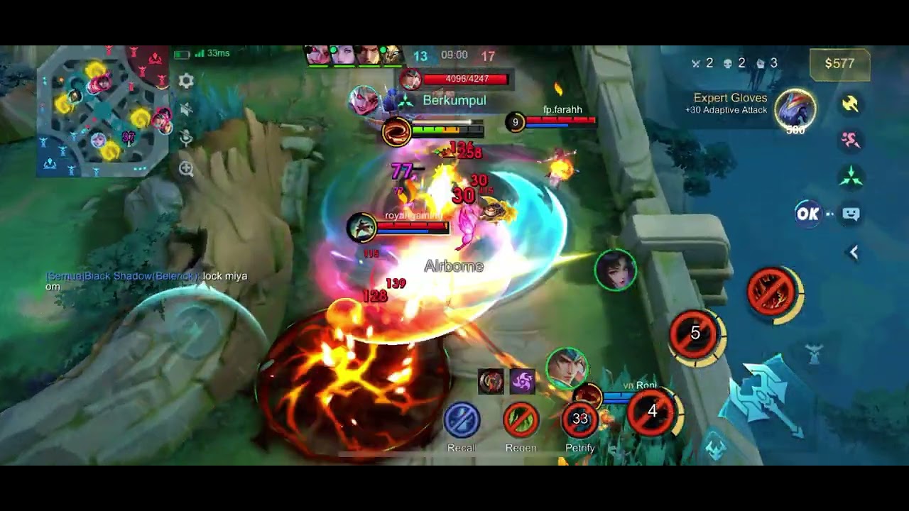 Ballmond geprek rusak