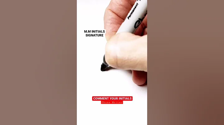 M.M Initial Signature 💯 #shorts #short #signature #calligraphy #tiktok #fyp #m #viral #trending