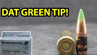 5.56x45mm, 62gr FMJ M855, SS109, Green Tip Winchester