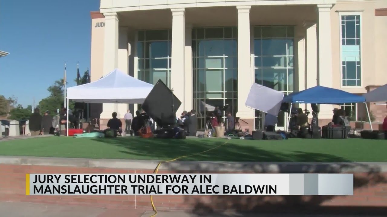 Jury selection begins after technical difficulties cause a delay in the ...