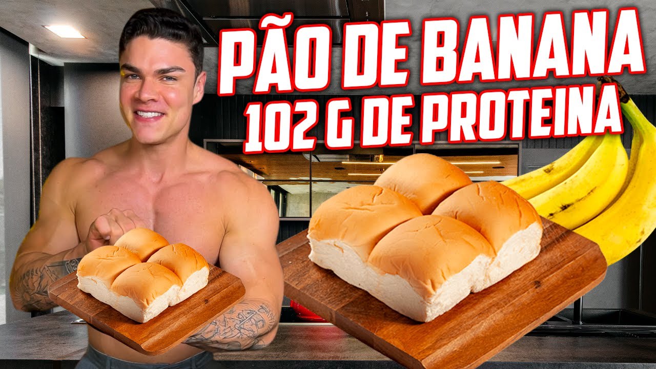 NÃO COMPRE MAIS PÃO! PÃO DE BANANA SUPER PROTEICO E DELICIOSO!