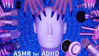 ASMR for ADHD 💙Changing Triggers Every 30 Seconds😴 Scratching , Tapping , Massage & More| No Talking