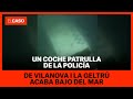 Un coche patrulla de la policía de Vilanova i la Geltrú acaba bajo el mar