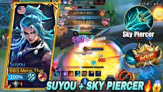 NEW HERO SUYOU WITH SKY PIERCER !! #suyou #skypiercer #mlbb