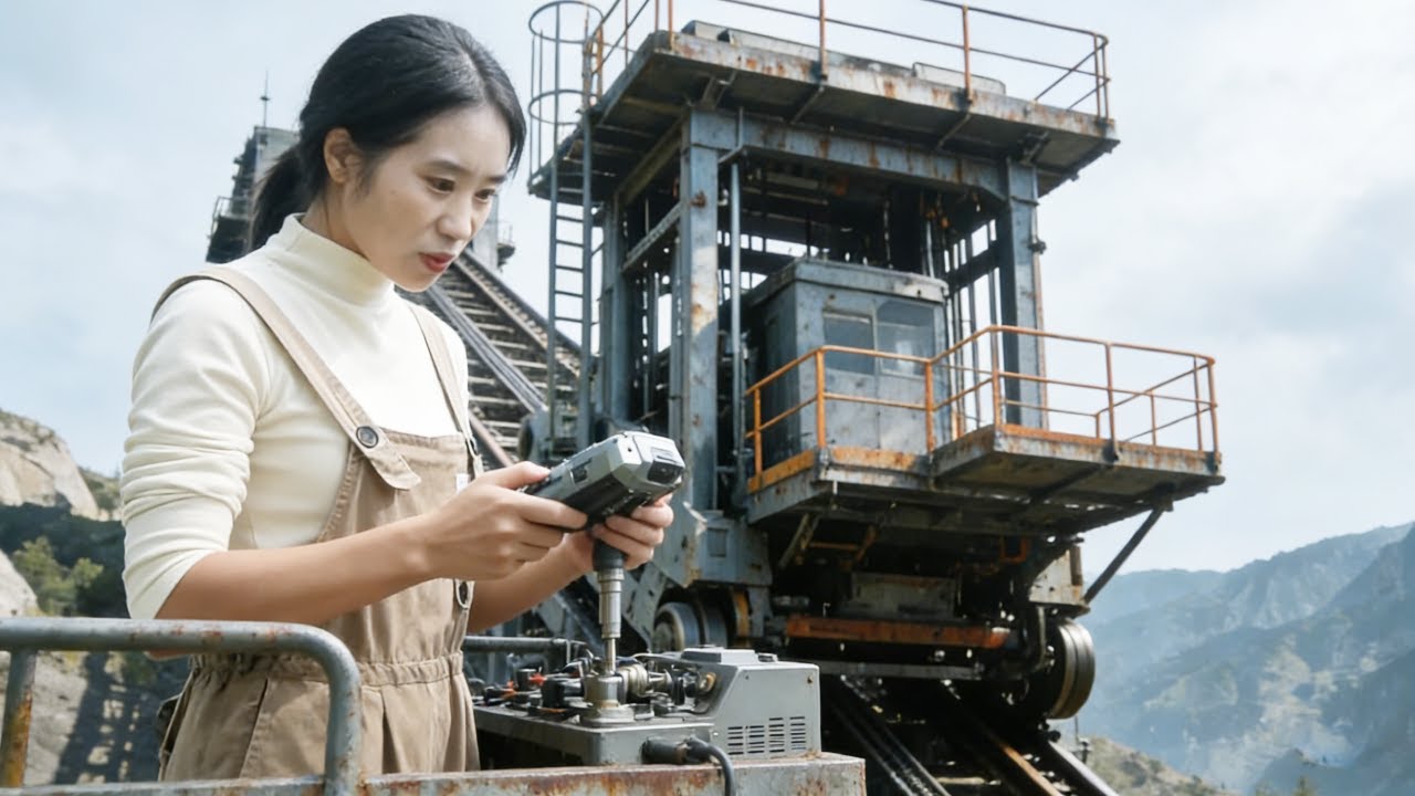 💡天才少女纯手工打造“登山货梯，千斤重物资轻松上山，终结山村百年运输难题！Genius Girl Hand Rolled Freight Elevator！