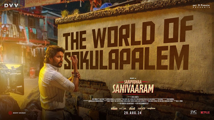 The World Of Sokulapalem making - Saripodhaa Sanivaaram - Nani | SJ Suryah | Vivek Athreya | DVV