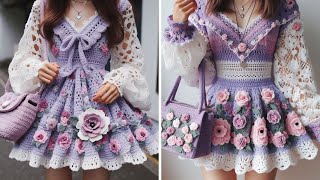 . 💜 Beautiful 💜 Dress Designs . 🟣