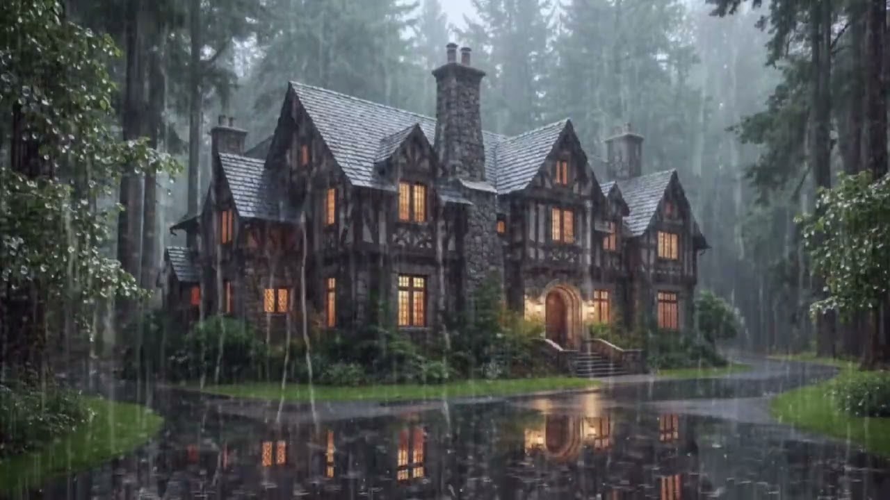 10 Hours City Rain Sounds for Deep Sleep 🌧️ | Night Rain Ambience, No Thunder