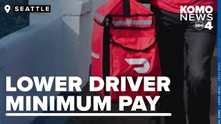 Seattle to lower minimum pay for app-based delivery drivers