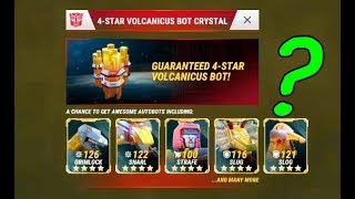 Transformers: Earth Wars - Opening 4-star volcanicus bot crystal