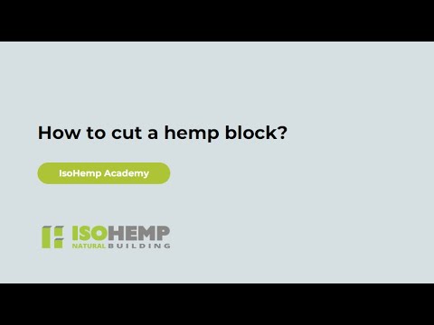 How to cut a hemp block?