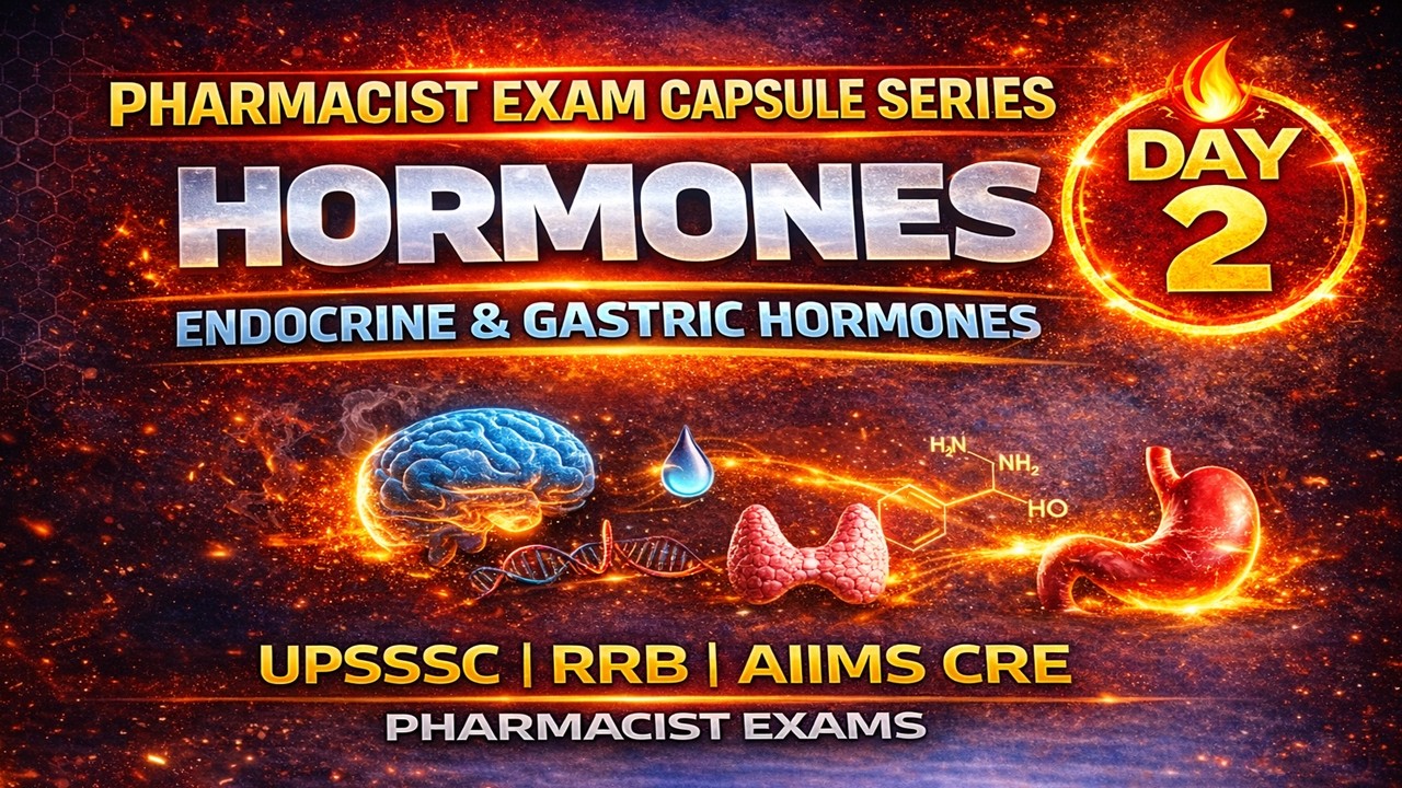 Day 2: Hormones | Endocrine & Gastric Hormones | Pharmacist Exam Capsule Series | 45 Days 45 Videos