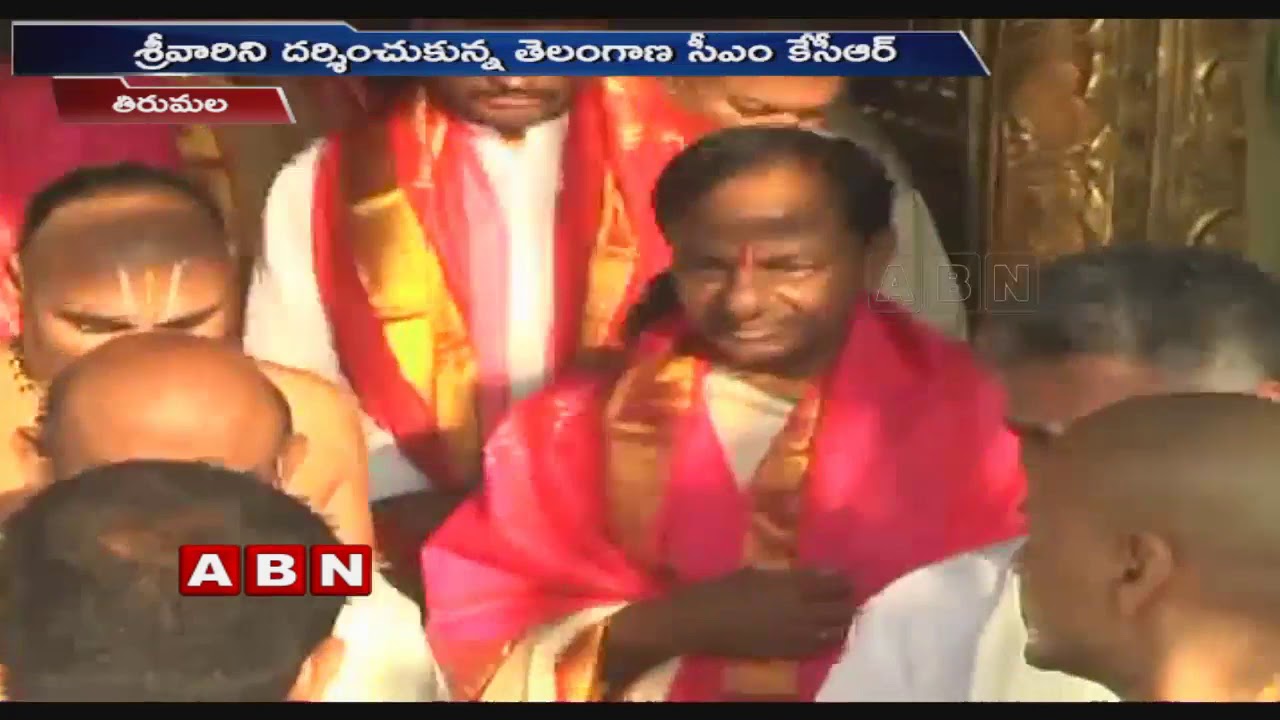 CM KCR Offers Special Prayers At Tirumala Temple | ABN Telugu