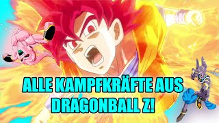 Alle Kampfkräfte aus Dragonball Z!