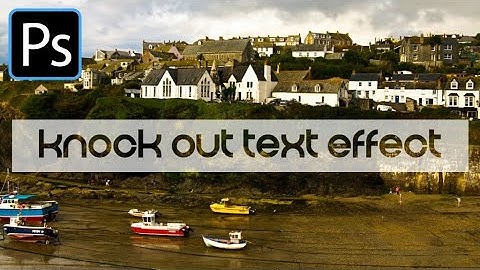 Photoshop - Knockout Text Effect - Editable See Through Text on any shape - non destructive!