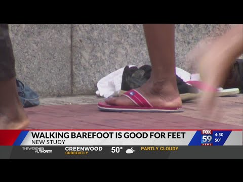 Walking barefoot is good for your feet