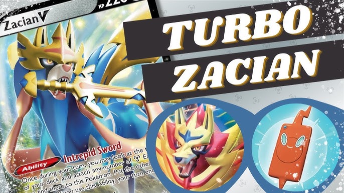 BATALHA DE DECK POKEMON COM TURBO ZACIAN V - BARALHO DE CARTA POKEMON TCG  (PTCGO)