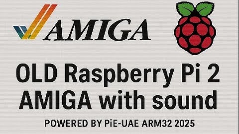Raspberry Pi 2 Plays Amiga PiE-UAE 32bit ARM with GUI #amiga500 #raspberrypi #emulator 