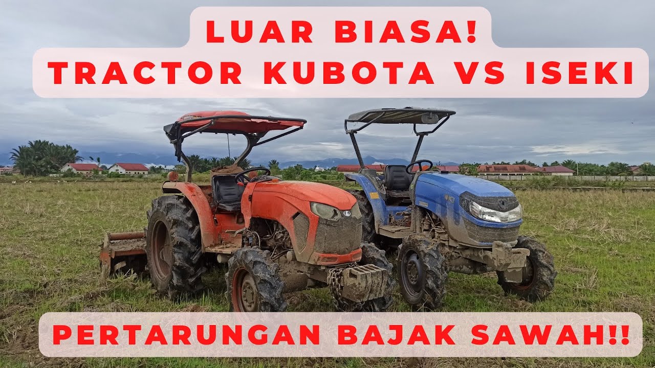 НЕОБЫЧНЫЙ!! ТРАКТОР КУБОТА ПРОТИВ ИСЕКИ | БОРЬБА С СКОРОСТЬЮ ПОЛЕВОЙ СИЛА!!