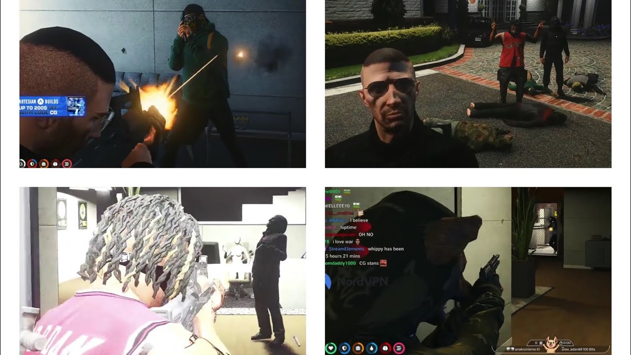 Chang Gang Surprise Breach on BBMC Golf Clubhouse (All POVs) | GTA RP NoPixel 3.1