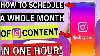 How to PLAN, SCHEDULE, and AUTOMATE your Instagram posts (CONSISTENT Content while SLEEPING!)