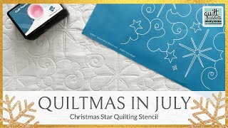 Christmas Star Quilting Stencil Tutorial Quiltmas in July