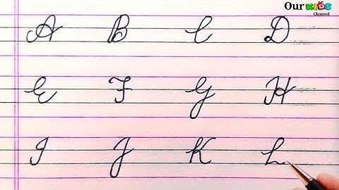 Cursive writing A to Z | Cursive handwriting practice | ABCD । Cursive handwriting । Cursive ABCD ।