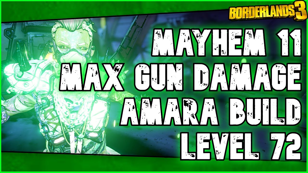 Best Gun Damage Amara build! Shred All Content Save File Mayhem
