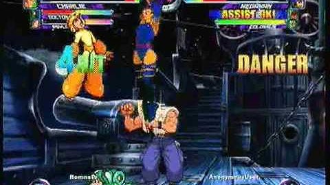 MvC2 Online (360): Brett (Psy/Cha/Doom) vs Anonymous Usar (Jug/MM/Col) 6 .:11.24.09:.