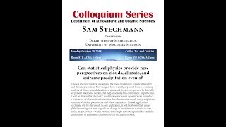 UW-AOS Colloquium - October 29, 2018