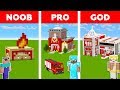 Minecraft NOOB vs PRO vs GOD: FIRE STATION in Minecraft / Funny Animation