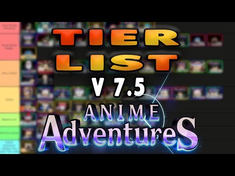 Create a Anime Adventures Epic And Rare Tier List - TierMaker