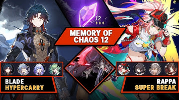 Blade x Sunday & Rappa x Fugue - Memory of Chaos 12 | Honkai: Star Rail v2.7