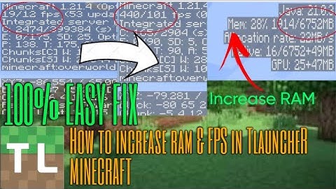 How to increase Ram allocation in tlauncher MInecraft and reduce lag and increase FPS (IN 2 MInutes)