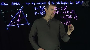 The Centroid of a Triangle Using Vectors