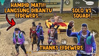 SOLO Vs SQUAD KETEMU EFDEWERS LANGSUNG DIAJAK ALIANSI SAMPE BOOHAY!! | efdewe