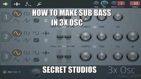Sub Bass in 3X Osc | In less than a minute | Secret Studios