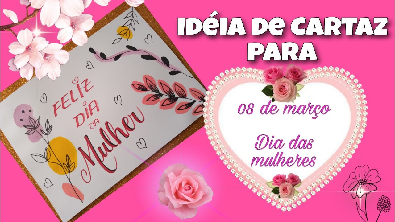 Idéia de Cartaz Decorativo para Dia Internacional das Mulheres# ...